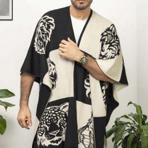 Ruana Poncho Doble Faz Hombre