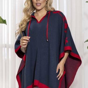 Ruana Dama Moderna Capota