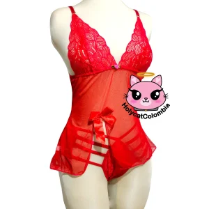 Babydoll con Cachetero en Encaje