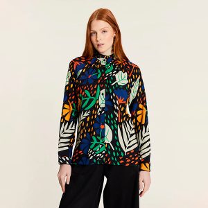 Blusa Garden Cuello Alto