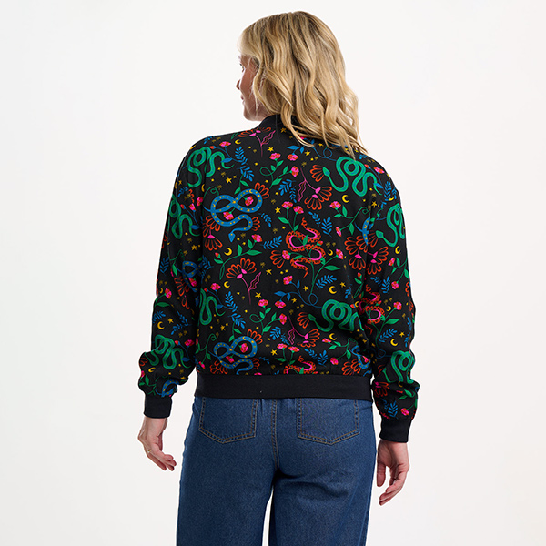 Bobbi Bomber Jacket Snake Floral - Imagen 3