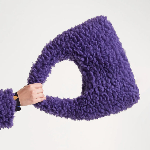 Bolso Faux Fur Morado