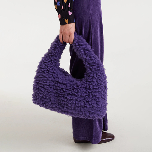 Bolso Faux Fur Morado - Imagen 2