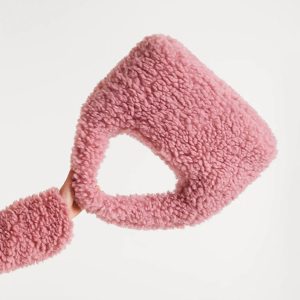 Bolso Faux Fur Rosado