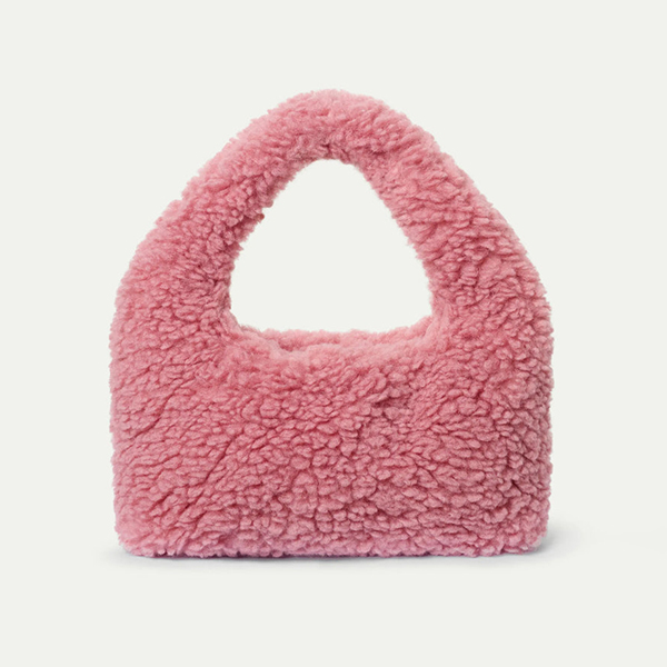 Bolso Faux Fur Rosado - Imagen 3