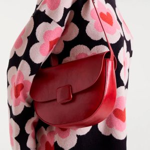 Bolso Piel Sintética Rojo