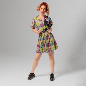 Camisa Bicolor Nudo Banana Pop