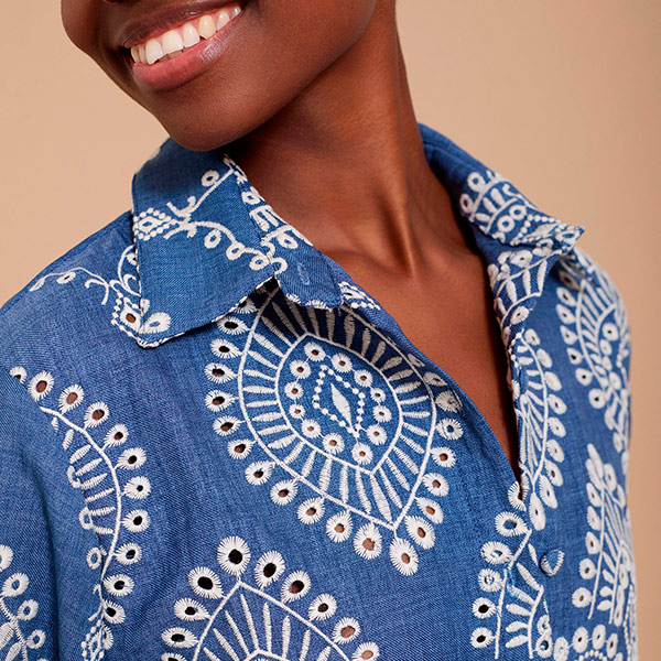 Camisa Bordado Suizo - Imagen 2