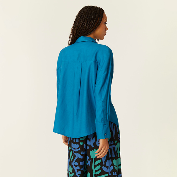 Camisa Oversize Azul - Imagen 3