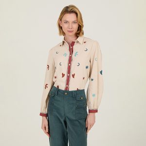 Camisa Bordada Burnt Sierra