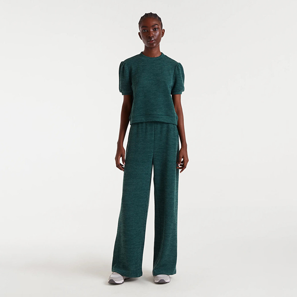 Camiseta Punto Canalé Verde - Imagen 3