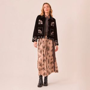 Chaqueta Terciopelo Bordado
