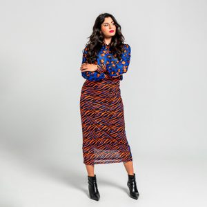 Falda Tubo Tul Caotica