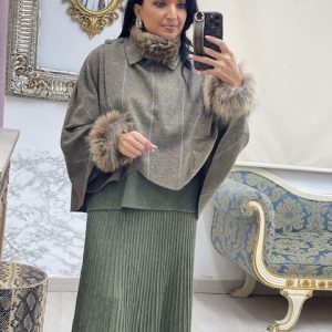 Capa Cuadros Verde -Mod.Chaparral-(T.U.34-48)