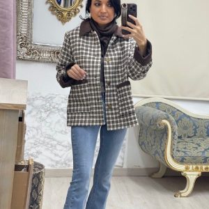 Chaqueta Cuadro Marron -Mod.Campo- (T.U.34-40)