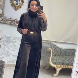 Kimono Marron Terciopelo -Mod.Kimono-(.T.u.36-44)