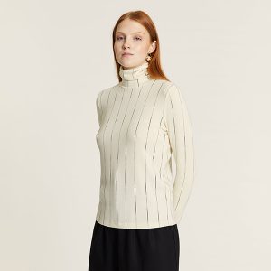 Jersey Cuello Alto Microrayas
