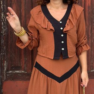 Falda Fabrizia Tabaco