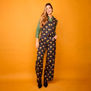 Pantalon Fauna Flor Amarillo