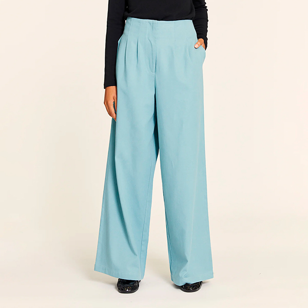 Pantalon Pinzas Azul