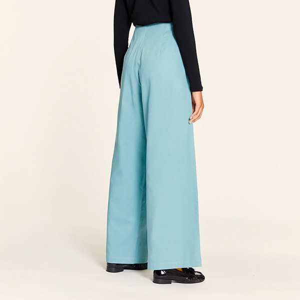 Pantalon Pinzas Azul - Imagen 3