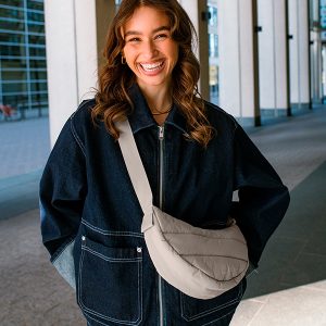 Puffer Moon Bag Small Scallop