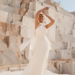 Vestido de novia halter Elisabeth de Silvia Navarro