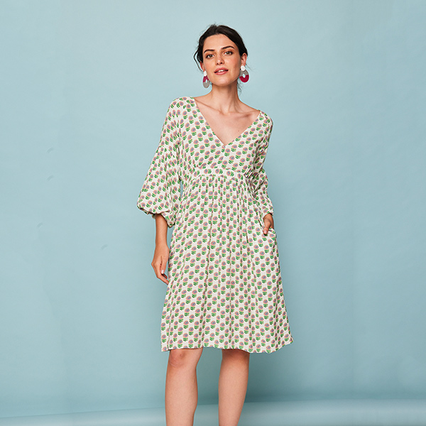 Vestido Corto Helado Blanco - Imagen 3