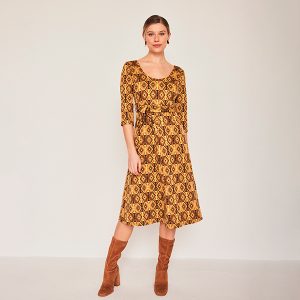 Vestido Flamenco Mostaza