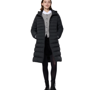 Tapado Uniqlo Ultra Light Down Coat Negro – CM72 – Mujer