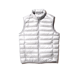 Chaleco Uniqlo Ultra Light Down Vest Gris Claro – VH81 – Hombre