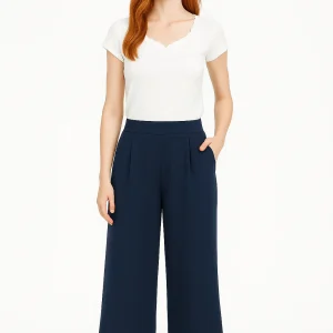 Pantalón Palazzo Azul Oscuro – Tela Viena