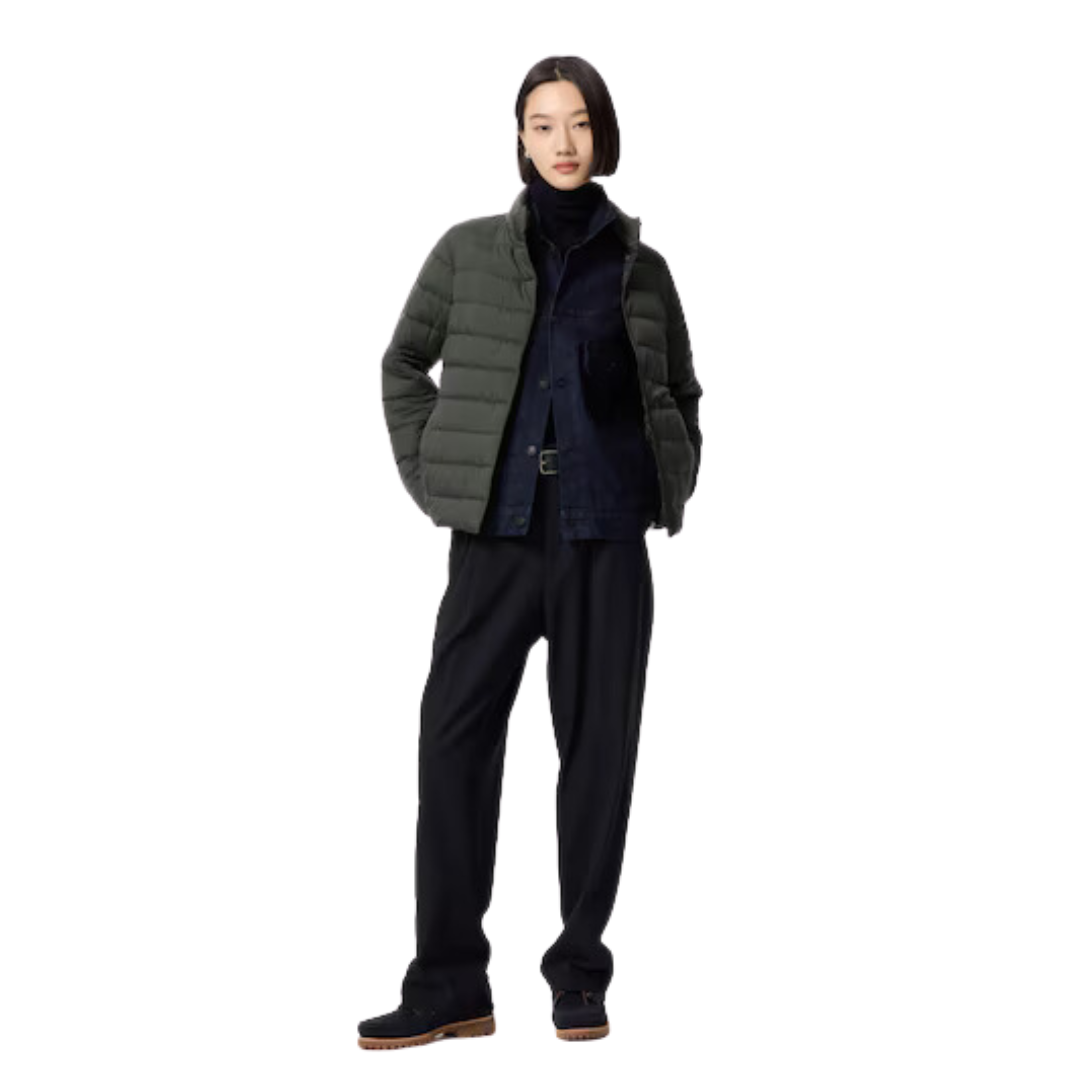 Campera Uniqlo Ultra Light Down Jacket VERDE OSCURO 59 – JM69 – Mujer - Imagen 2
