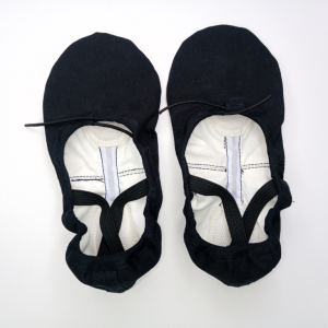 Zapato de lona negro